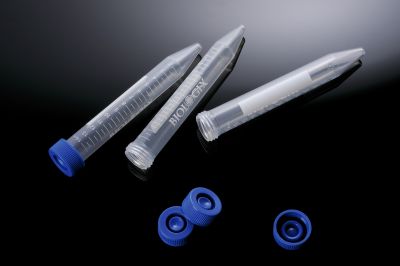 15ml Clear PP Conical Bottom Centrifuge Tubes w/ Plug-Seal Screw Caps, 500/Pk
