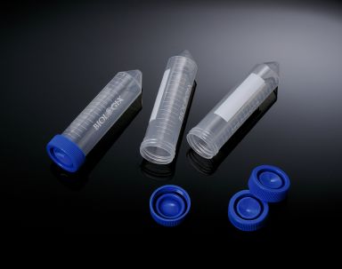 50ml Clear PP Conical Bottom Centrifuge Tubes w/ Plug-Seal Screw Caps, 500/Pk