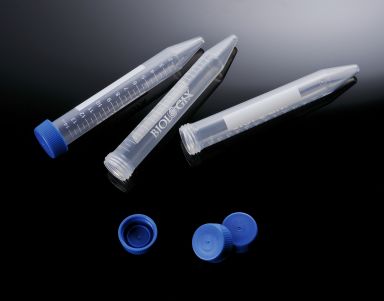 15ml Clear PP Conical Bottom Centrifuge Tubes/Polyethylene Flat Screw Caps, 500pk, 10-9815