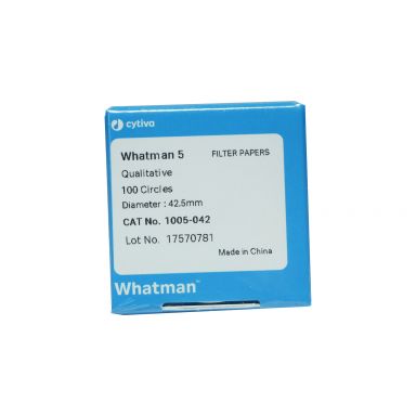 Grade 5 Qualitative Filter Paper, Standard, 42.5mm Circle, 100/Pk
