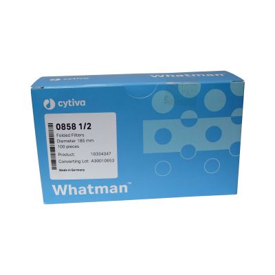 Grade 0858 1/2 Qualitative Filter Paper, 185mm, 100/Pk