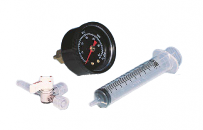 Integrity Test Kit, Includes Pressure Gauge, 3-Way Valve, & 10mL Syringe, 1/Pk