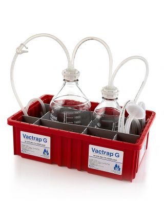 Vactrap™ G, 2L + 1L, Glass Bottles, Red Bin, GL45 Cap w/1/4" ID Tubing, 1/EA
