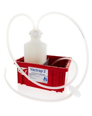 Vactrap, 2L, HDPE, Red Bin, 1/4" ID Tubing, 1/EA