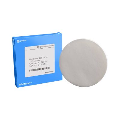Grade 595 Qualitative Filter Paper Standard Grade, Circle, 125mm, 100/Pk