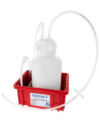 Vactrap, 4L, PP, Red Bin, 1/4" ID Tubing, 1/EA