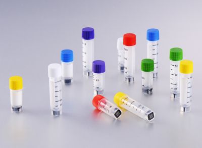 1.5ml Clear Polypropylene Sterile Barcoded Cryovials w/ External Thread. 1200 Vials in 12 Boxes