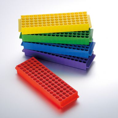 80 Well PP Assorted Color Microtube Racks (For use w/ 1.5ml or 2.0ml) 20/Pk