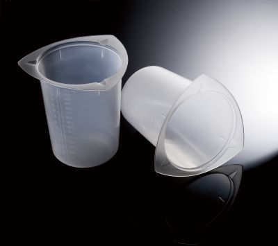 800ml Clear PP (Disposable/Reusable) tri-corneRed, Autoclavable Beakers. 100CT.