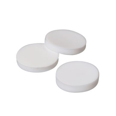 White PTFE/White Silicone 20x3mm Vial Septa, 100/Pk