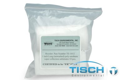 TE-1012, 1 inch Long Polyurethane Foam Vapor collection substrate, 10/pk