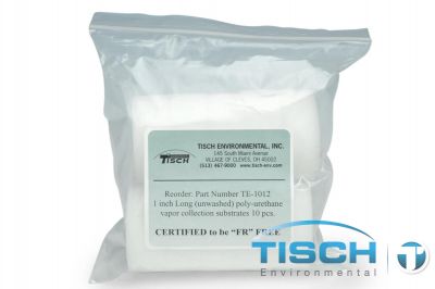 TE-1012, 1 inch Long Polyurethane Foam Vapor collection substrate, 10/pk