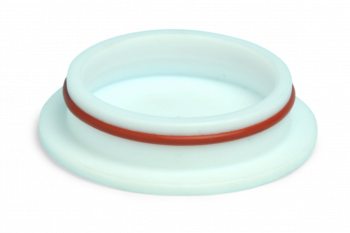 Teflon End Caps with Silicone O-Rings for PUF Glass Cartridge