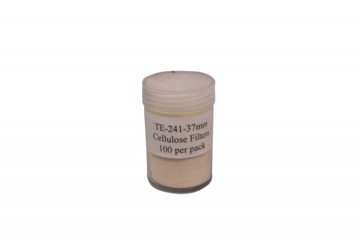 TE-241-37, 37mm Cellulose Fiber Filter Media, 100/pk