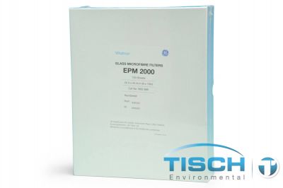 TE-EPM2000, 8" x 10" Glass Fiber Filters, Numbered For TSP, 100 per box