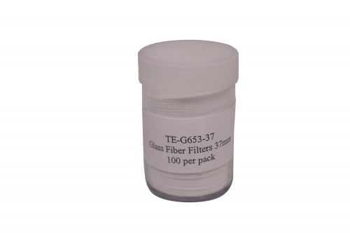 TE-G653-37, 37mm Diameter Glass fiber filter, 100/pk