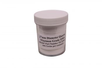 37mm QM-A Grade Quartz Microfiber Filters, 100/pk