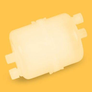 Nylon Capsule Filter, 0.22 um, 72mm x 115mm, 1/4 in. MNPT, Nonsterile, 1/Pk