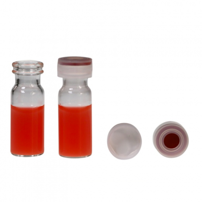 Snap Ring HPLC Autosampler Vials, 1.5 mL, 11 mm, Clear Glass, 100/Pk