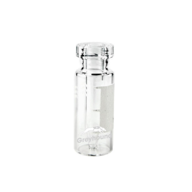 Crimp Top 11mm Clear Glass 0.3mL HPLC Autosampler Vials w/ Micro-Insert/Writing Patch, 100Pk