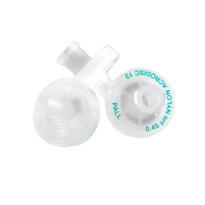 Acro Disc Syringe Filters w/ Nylon Membrane - 0.45um, 13mm, Male Slip Luer Outlet, 1000/Pk