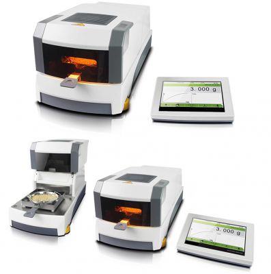 Intelligent Moisture Analyzer, 110g Capacity, 1mg Readability, 90mm Pan Size, Touch Panel, 11