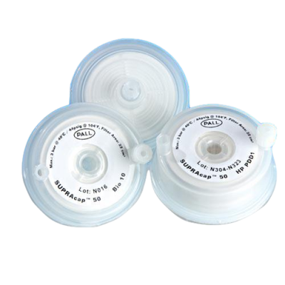 SupraCap 50 Depth Filter Capsule w/ Dual-layer Media Grade PDK5, 1.5-20 um Ret. Rate & Luer-Lock