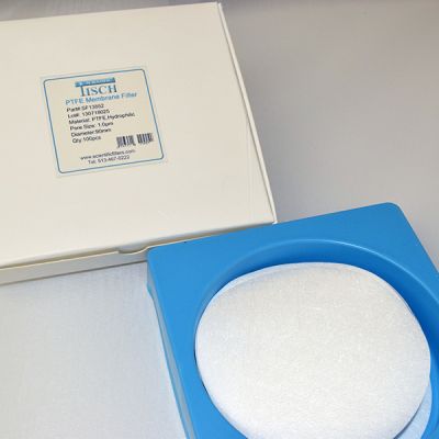 PTFE Hydrophilic Membrane Filters, 1.0um, 90mm, Nonsterile, 100/Pk