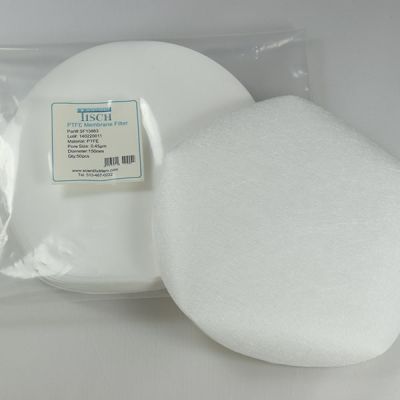 PTFE Membrane Filters, 0.45um, 150mm, Nonsterile, 50/Pk