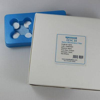 Nylon Membrane Filter, 0.22 um, 13mm, Nonsterile, 200 Pk