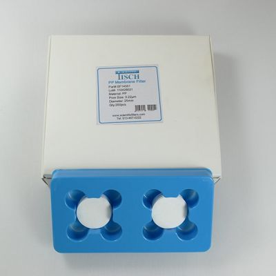 Polypropylene Membrane Filters, 0.2um, 25mm, Nonsterile, 200/Pk
