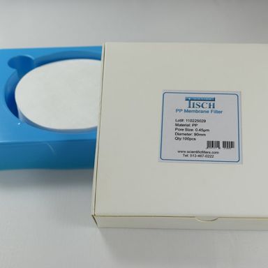 Polypropylene Membrane Filters, 0.45um, 90mm, Nonsterile, 100/Pk