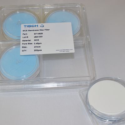 MCE Membrane Filter w/o Substrate, 0.45um, 47mm, Nonsterile, 200/pk