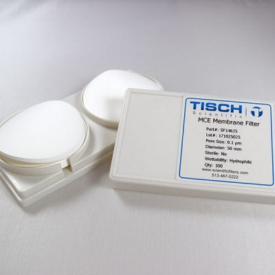 MCE Membrane Filter, 0.22 um, 50mm, Nonsterile, 100/Pk