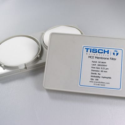 MCE Membrane Filter, 0.22 um, 60mm, Nonsterile, 100/Pk