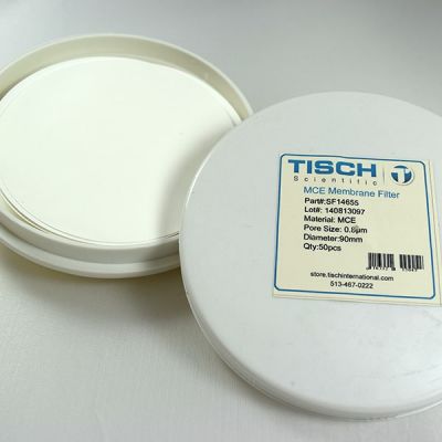 MCE Membrane Filter, 0.8um, 90mm, Nonsterile, 100/Pk