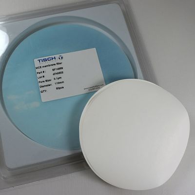 MCE Membrane Filter, 0.1um, 110mm, Nonsterile, 50 Pk