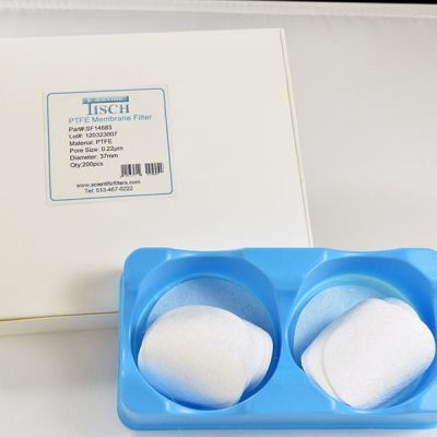 PTFE Membrane Filters, 0.22 um, 37mm, Nonsterile, 200/Pk
