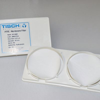 PTFE Membrane Filters, 0.22 um, 50mm, Nonsterile, 100/Pk