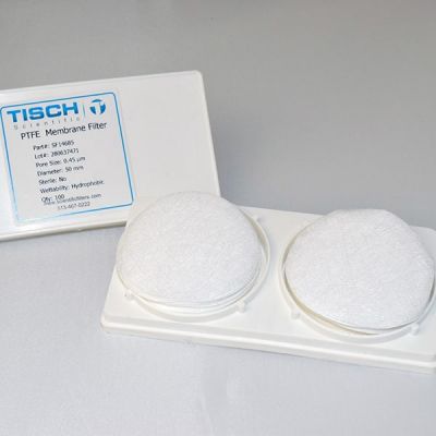 PTFE Membrane Filters, 0.45um, 50mm, Nonsterile, 100/Pk