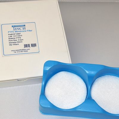 PTFE Membrane Filters, 5.00 um, 50mm, Nonsterile, 100/Pk