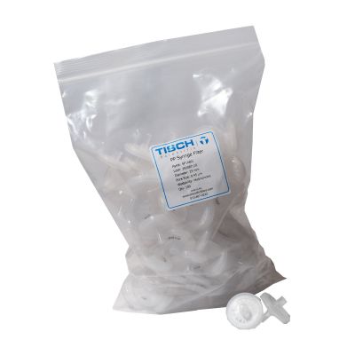 Polypropylene Syringe Filters, 0.45um, 25mm, Luer-Lok/Luer Slip, Nonsterile, 100/Pk