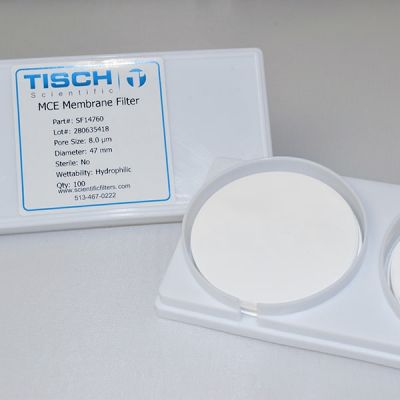 MCE Membrane Filters, 8.0um, 47mm, Nonsterile, 100/Pk