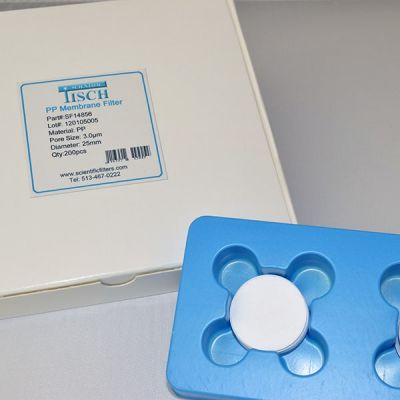 Polypropylene Membrane Filters, 3.0um, 25mm, Nonsterile, 200/Pk