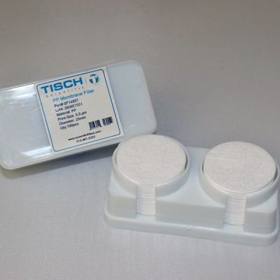 Polypropylene Membrane Filters, 5.00 um, 25mm, Nonsterile, 200/Pk