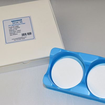Polypropylene Membrane Filters, 0.8um, 47mm, Nonsterile, 200/Pk