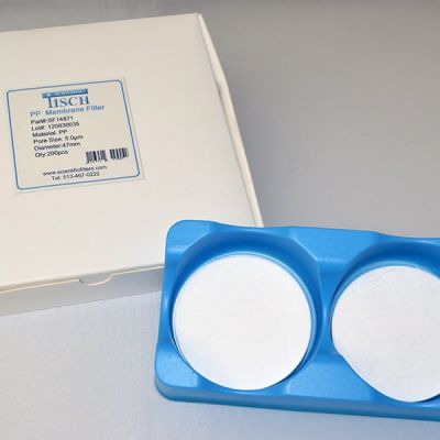 Polypropylene Membrane Filters, 5.00 um, 47mm, Nonsterile, 200/Pk
