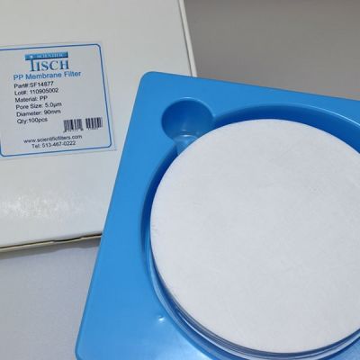 Polypropylene Membrane Filters, 5.00 um, 90mm, Nonsterile, 100/Pk