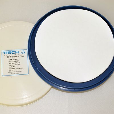 Polypropylene Membrane Filters, 0.45um, 142mm, Nonsterile, 25/Pk