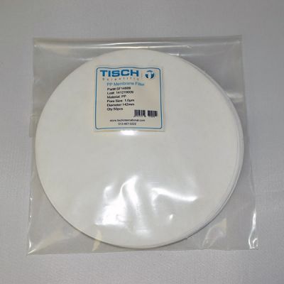 Polypropylene Membrane Filters,1.0um, 142mm, Nonsterile, 50/Pk